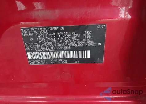 2007 Toyota Rav4 Sport z USA, uszkodzony, nr VIN JTMZD32V375061071